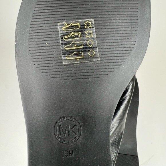 MICHAEL Michael Kors Elena Knotted Slide Sandals Black Size 6M - Picture 9 of 14